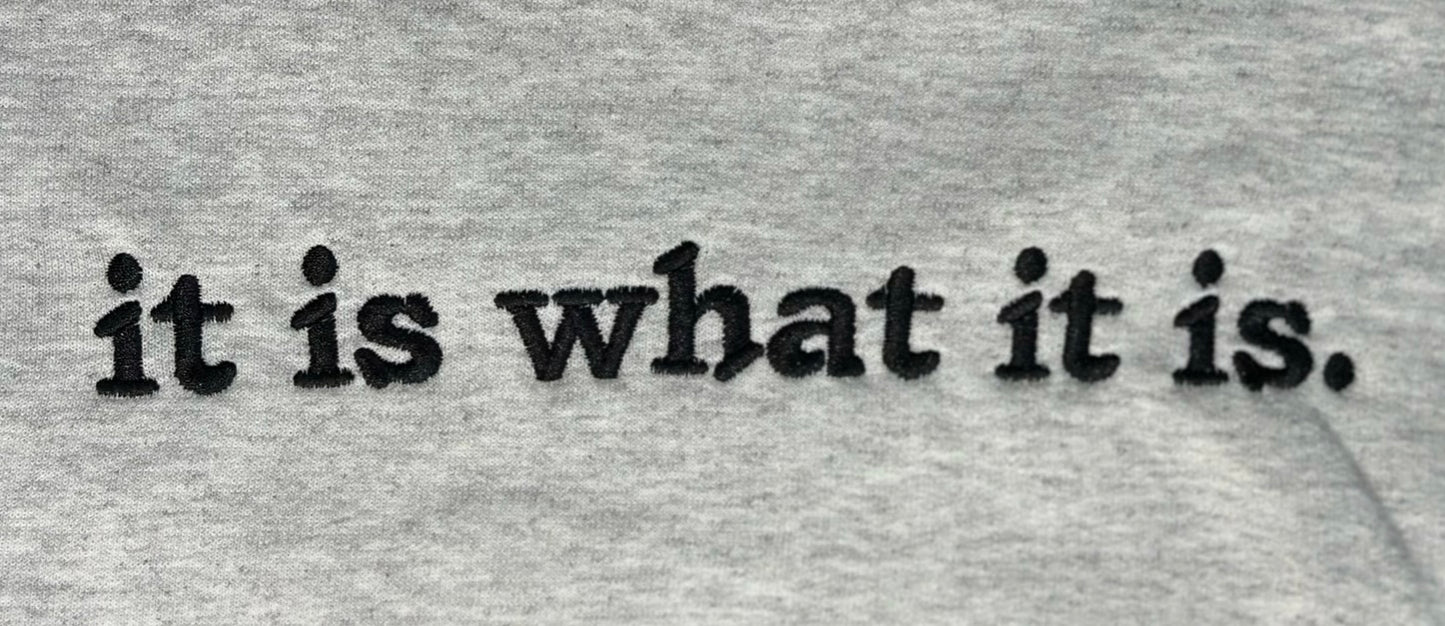 IT IS WHAT IT IS